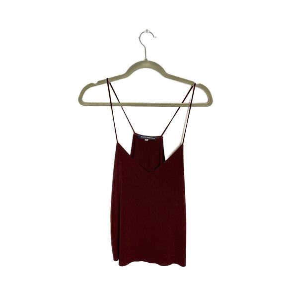 Brandy Melville Burgundy Spaghetti Strap Top - Picture 1 of 6